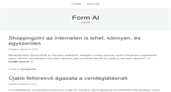 Desktop Screenshot of form-al.hu
