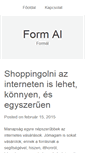 Mobile Screenshot of form-al.hu