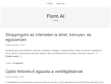 Tablet Screenshot of form-al.hu